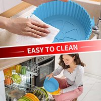 Meilleures ventes de paniers en silicone réutilisables pour friteuse à air, pour plats et casseroles de cuisson