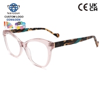 Montures optiques en acétate laminé Teenyoun pour femme, avec logo personnalisé, en stock, face en acétate