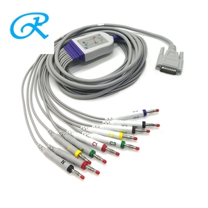 Cable ECG/EKG de 10 derivaciones <span class=keywords><strong>Nihon</strong></span> <span class=keywords><strong>Kohden</strong></span> 9130, consumibles médicos compatibles con el BSM-2301K - Product Image 3