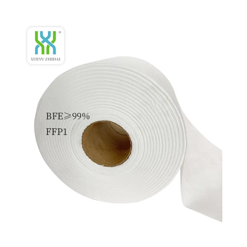 Tan chảy thổi meltblown vải FFP2 25gsm trắng y tế PLA meltblown bfe99 tan chảy thổi meltblown vải không dệt