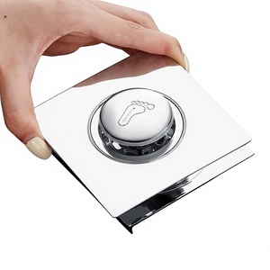 OEM Bathroom Floor Drain Foot Pressing Pushtype Bouncing Core Deodorizer Antibackflow Modern Simple Design Bathroom Accessories - Product Image 3