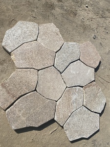 Hiện Đại Đánh Bóng Tự Nhiên Granite Slab Sesame Trắng Với Cây Gai Dầu Vàng Thiết Kế Sân Vườn Không Thường Xuyên Đá Bị Gãy Cho Biệt Thự Sân Sàn - Product Image 6