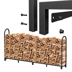 Durable Anti-rust Design 8FT Fire Wood Storage,shed,holder