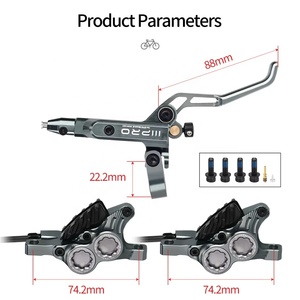 Frein <span class=keywords><strong>hydraulique</strong></span> pour vélo ultraléger à 4 pistons, 850/1550 mm, frein de <span class=keywords><strong>VTT</strong></span> à refroidissement par huile, frein à disque pour vélo de route AM DH pour IIIPRO - Product Image 2