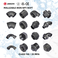 Jianzhi - Accesorio de Tubería de Hierro Maleable Negro de 30 mm (Media Pulgada) para Riego Agrícola
