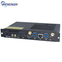 Mini PC INGSCREEN OPS sin Ventilador, Aleación de Aluminio, Intel I3 de 4.ª Generación, 1080P, WIFI, 4K 30Hz, Compatible con EE. UU. y Australia, Carcasa para Servidor Integrado para Juegos