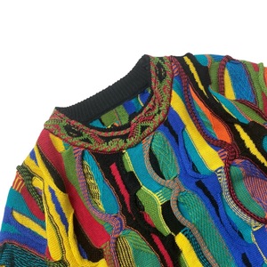 Maglione da <span class=keywords><strong>uomo</strong></span> in lana di cotone Vintage di vendita calda all'ingrosso personalizzato personalizzato lavorato a maglia maglione rosso Pullover girocollo fantasia - Product Image 3