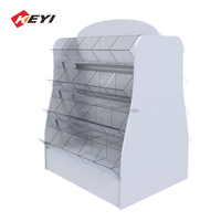 Présentoir de magasin de bonbons pour présentoir d'équipement de magasin de bonbons personnalisé double face robuste professionnel OEM ODM 4 couches