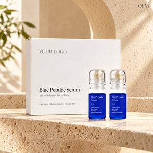 Suero Facial de Péptidos Azules al por Mayor, 10 ml, Esencia Hidratante, Marca Privada, Fabricante de Cajas y Etiquetas Personalizadas - Product Image 6