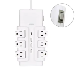Us Type Usb Usb-c Surge Protector Power Outlet Strip Wallpaperswal Coat With Usb