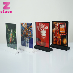 Boîte à lumière de bureau A4 rechargeable à LED double face pour magasin de thé au lait Affichage publicitaire Boîte à lumière LED - Product Image 3