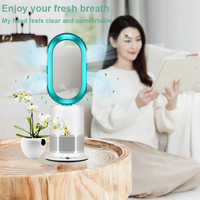 Ventilateur de bureau portable sans lame de 220 volts Caractéristiques de purification de la maison intelligente Filtre HEPA Conception de refroidissement par air pour usage domestique Fabriqué en plastique