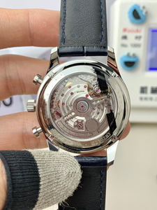 Montre-bracelet mécanique numérique ultra-fine en acier inoxydable avec cadran en cristal saphir, bracelet en cuir étanche pour homme - Product Image 5
