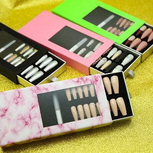 Caja de Cartón Vacía Personalizada al por Mayor con Inserto de Blíster EVA para Uñas Postizas, Embalaje de Cartón Kraft para Almacenamiento - Product Image 4