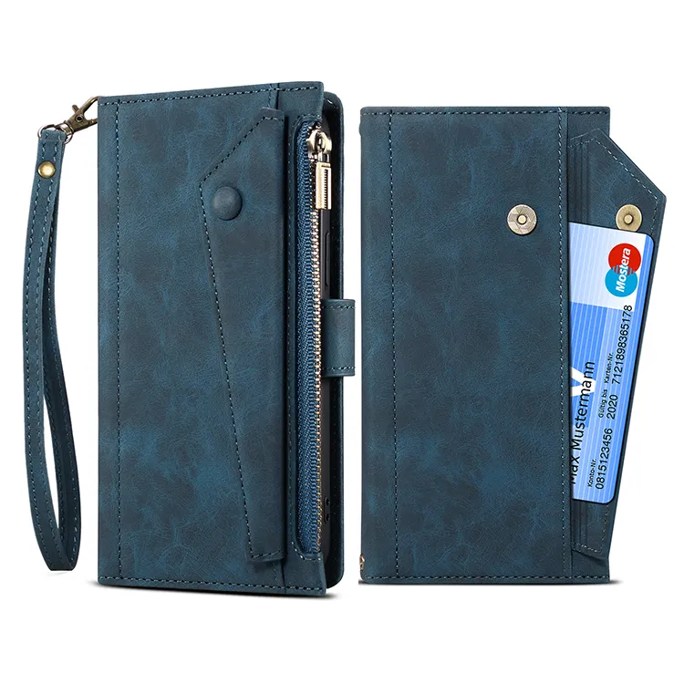 Muti-กระเป๋าสตางค์หนังสไตล์หนังสือพลิกโทรศัพท์มือถือสำหรับ iPhone 6/6Splus