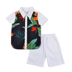 Vente en gros, nouveauté été, chemise décontractée, shorts pour bébés garçons ensembles de vêtements pour bébés garçons ensembles de vêtements pour garçons - Product Image 4