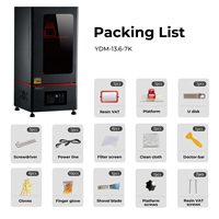 Impresora 3D de Resina LCD de Grado Industrial Yidimu, Impresora 3D LCD para Impresión de Figuras de Acción, 7k