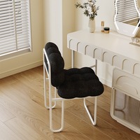 Table de toilette et chaise de luxe pour la chambre, parfaites pour les manucures et les chaises de salon adaptées aux réseaux sociaux