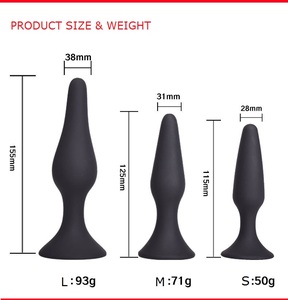 Juego de 3 Tapones Anales de Silicona, Juguetes Sexuales para Hombres Principiantes, Dildo Realista, Masajeador de Próstata, Tapones Anales, Masturbación Masculina - Product Image 2