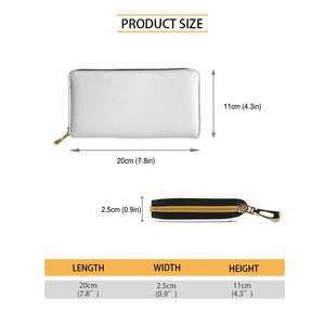 Cartera larga con cremallera para mujer de moda y exquisita Impresión personalizada a pedido Carteras para mujer Polinesia Wallis y <span class=keywords><strong>Futuna</strong></span> - Product Image 6