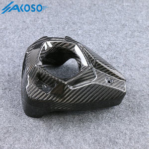 AKOSO-Couvercle de tuyau d'échappement en fibre de carbone sèche pour moto Kawasaki <span class=keywords><strong>Z</strong></span> <span class=keywords><strong>H2</strong></span> <span class=keywords><strong>2021</strong></span> 2022 2023 2024 - Product Image 6