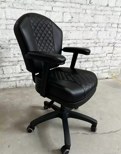 Chaise de poker réglable en fer noir, moderne et durable, pour casino, confortable et élégante, idéale pour les joueurs, les hôtels, la salle à manger et le salon - Product Image 5