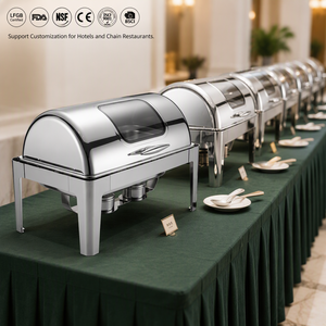 Réchaud à buffet commercial en acier inoxydable, ensemble économique pour la restauration, les hôtels et les restaurants - Product Image 1