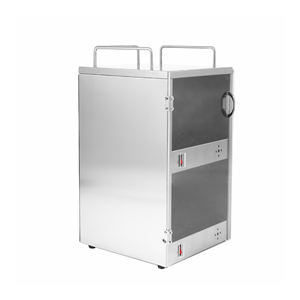 Mesin penghangat elektrik kepala ganda, mesin penghangat piring prasmanan bulat baja tahan karat - Product Image 3