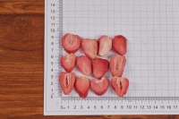 Hoogwaardige gevriesdroogde aardbeienschijfjes zonder suiker voor ijskoffie, fruitthee, snack, ingrediënt, bulkverpakking