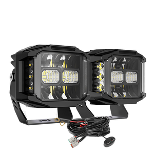 122W SAE ความสว่างสูงสำหรับการออฟโรด UTV Rzr Polaris ตัวยิงด้านข้าง X3 5นิ้วไฟ LED พอด - Product Image 1