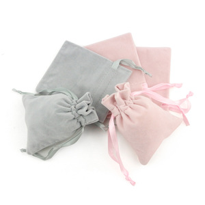 Delia Personality wholesale custom velvet coulisse pouch bag cosmetic makeup eyelashes bag sacchetto di imballaggio per gioielli con logo - Product Image 1