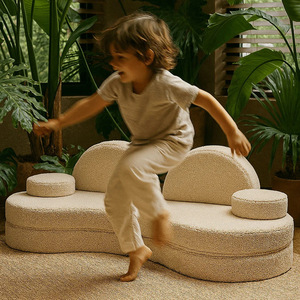 Canapé modulaire en mousse pour enfants, forme géométrique, mousse haute élasticité, structure de jeu d'escalade intérieure, unisexe - Product Image 2