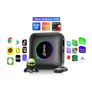 Carlink Smart Link carlink tbox ambient 64GB LED light ai box car android 13 multimedia wireless carplay media