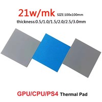 Pads thermiques/conducteurs de chaleur en gel de silice haute adhérence 1W-18W, feuille d'isolation pour le refroidissement des CPU/CPU de carte graphique