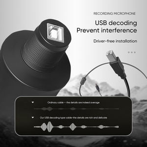 Nouveauté : Microphone à condensateur USB professionnel A12 en métal pour enregistrement, streaming, diffusion et podcasting - Product Image 4