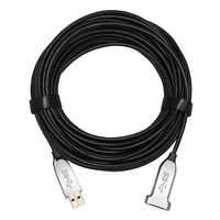 Kabel AOC Harga Pabrik Male Female 5m USB 3.1 Type-C Ekstensi Kabel Serat Optik Braid untuk Komputer Transmisi Data 4K