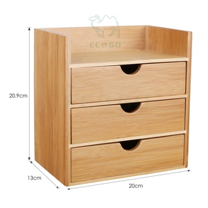 Manufacturer Custom Bamboo Wood Office Office Stationery Storage With <strong>Drawer</strong> Desk Organizer - Product Image 3