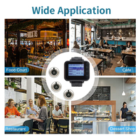 Système d'appel sans fil pour serveurs de restaurant KOQI : 1 montre vibrante, 10 boutons d'appel étanches pour table, portée 100m, idéal pour hôpitaux et cliniques