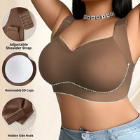 Soutien-gorge de maternité respirant pour femme, fermeture latérale, bretelles réglables, double maintien anti-affaissement, sans coutures, vente en gros, marque privée