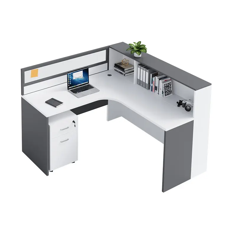 Estação de trabalho moderna cubital modular personalizada para escritório, móveis e pessoal de 2, 4, 6, 8 pessoas