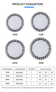 China Fabriek Ip65 Ufo High Bay Licht 100W 150W 200W 300W Led Outdoor Magazijnverlichting Duurzaam En Weerbestendig - Product Image 2