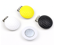 Vente en gros Marqueur de balle de golf personnalisé en métal avec logo Marqueur de golf stéréo 3D magnétique Clip pour chapeau 25mm