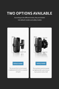Support de fixation de guidon en alliage d'aluminium avec boule de 1,5'' pour rails de 18 mm à 35 mm de diamètre pour support de téléphone de vélo ou moto - Product Image 4