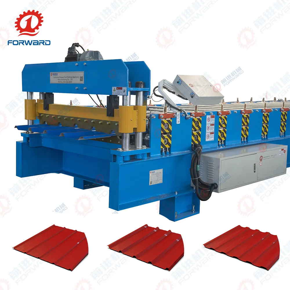 Trapezoidal roofing sheet roll forming machine iron sheet making machine