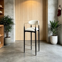 Chaises de style luxueux et minimaliste |   Chaises de salle à manger pour bars et bistrots |   Tabourets de bar rembourrés avec accoudoirs |   Couleurs personnalisées disponibles