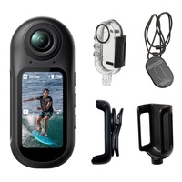 Caméra de mouvement 4K compacte pour vlog, enregistreur de conduite moto, activités de plein air, plongée et enregistrement d'animaux de compagnie, avec écran de 1,5 pouce