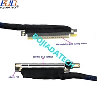 Câble d'extension de carte graphique PCIE 5.0 X16 à 270 degrés, câble d'extension de carte graphique GPU, câble d'extension PCI-E 5.0 16X GEN5 64 Go/s pour serveur d'IA RTX5090 H100