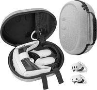 Étui rigide de protection portable imperméable en EVA pour casque VR Meta 2/3/3S, accessoires de jeu, stockage, option de logo personnalisé