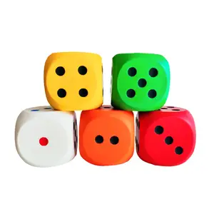 定制印花软吉安泡沫骰子6面健身骰子配件15厘米瑜伽立方体家庭感官游戏运动运动玩具