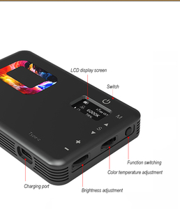 Service OEM ODM, lumière <span class=keywords><strong>selfie</strong></span> compacte à <span class=keywords><strong>profil</strong></span> bas avec batterie 3500 mAh pour YouTube Vlog, lumière <span class=keywords><strong>selfie</strong></span> RGB - Product Image 5